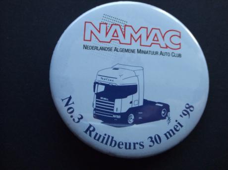 NAMAC miniatuur autobeurs Scania Topliner vrachtwagen